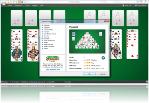 123 Free Solitaire - Select a Solitaire dialog box screenshot